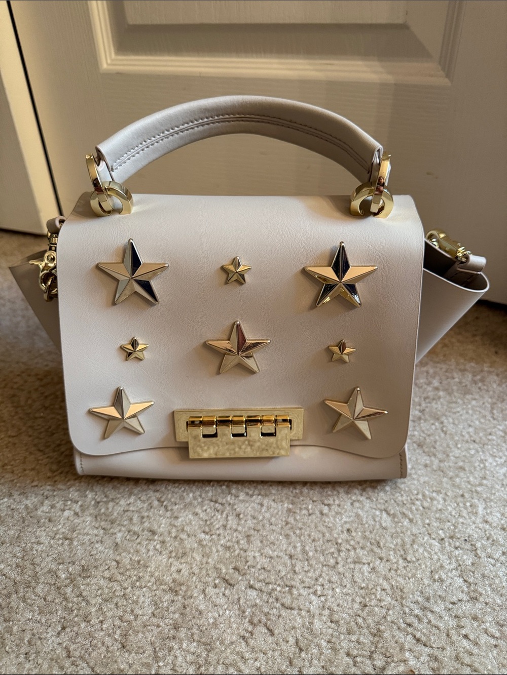 ZAC POSEN - Star-Embellished Top-Handle Satchel - LIKE NEW